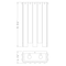 Z-Lite Viviana Wall Sconce, 4-Light, 9.5 In.W x 4.25 In.L x 15.75 In.H, Rubbed Brass/Alabaster 345-4S-RB - alternate 2